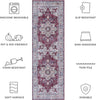 Safavieh Tucson TSN106 Burgundy / Beige Machine Washable Area Rug