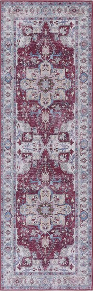 Safavieh Tucson TSN106 Burgundy / Beige Machine Washable Area Rug