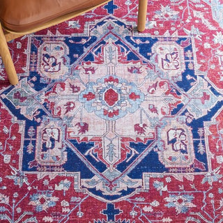 Safavieh Tucson TSN108 Red / Navy Machine Washable Area Rug