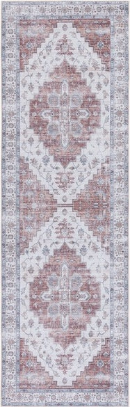 Safavieh Tucson TSN109 Ivory / Rust Machine Washable Area Rug