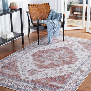 Safavieh Tucson TSN109 Ivory / Rust Machine Washable Area Rug