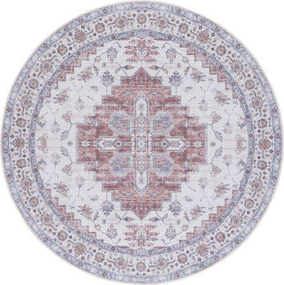 Safavieh Tucson TSN109 Ivory / Rust Machine Washable Area Rug