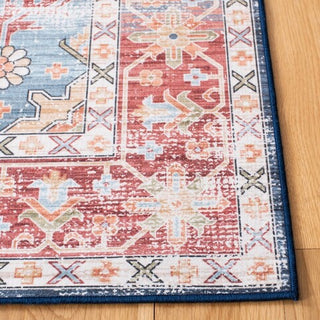 Safavieh Tucson TSN110 Blue / Rust Machine Washable Area Rug