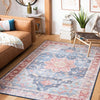 Safavieh Tucson TSN110 Blue / Rust Machine Washable Area Rug