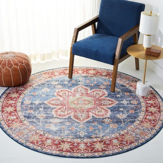 Safavieh Tucson TSN110 Blue / Rust Machine Washable Area Rug