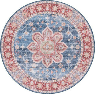 Safavieh Tucson TSN110 Blue / Rust Machine Washable Area Rug