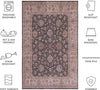 Safavieh Tucson TSN111 Dark Grey / Beige Machine Washable Area Rug