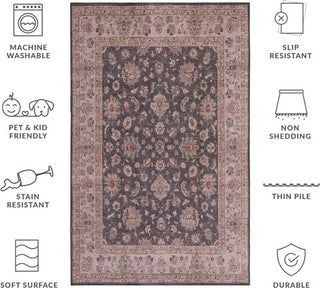 Safavieh Tucson TSN111 Dark Grey / Beige Machine Washable Area Rug