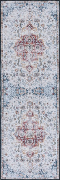 Safavieh Tucson TSN117 Grey / Rust Machine Washable Area Rug