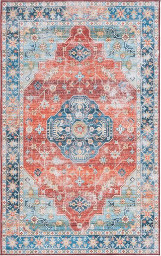 Safavieh Tucson TSN119 Rust / Blue Machine Washable Area Rug