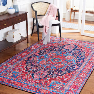 Safavieh Tucson TSN121 Navy / Red Machine Washable Area Rug