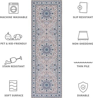 Safavieh Tucson TSN123 Beige / Green Machine Washable Area Rug