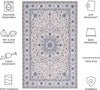 Safavieh Tucson TSN123 Beige / Green Machine Washable Area Rug