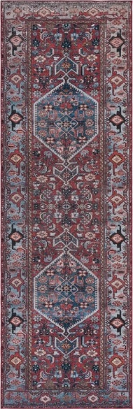 Safavieh Tucson TSN126 Rust / Blue Machine Washable Area Rug