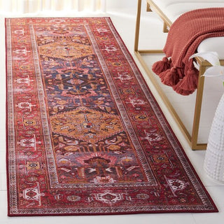 Safavieh Tucson TSN127 Navy / Rust Machine Washable Area Rug