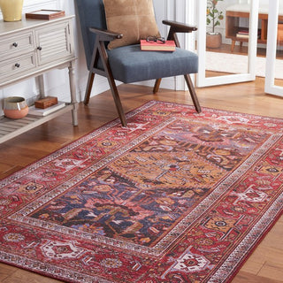 Safavieh Tucson TSN127 Navy / Rust Machine Washable Area Rug