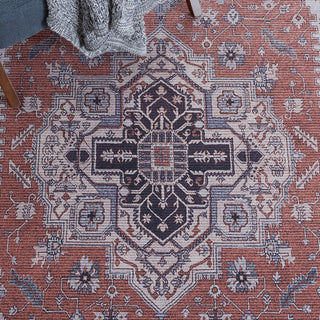 Safavieh Tucson TSN128 Rust / Navy Machine Washable Area Rug