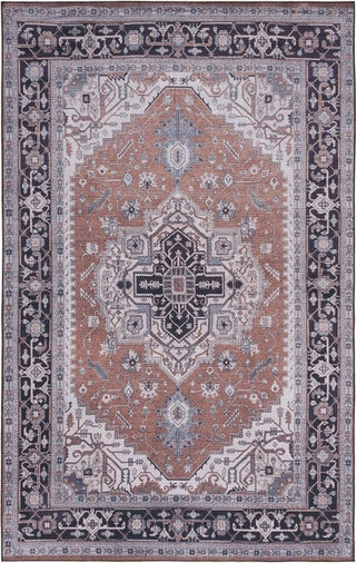 Safavieh Tucson TSN128 Rust / Navy Machine Washable Area Rug