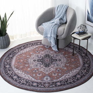 Safavieh Tucson TSN128 Rust / Navy Machine Washable Area Rug