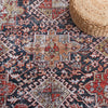 Safavieh Tucson TSN130 Navy / Rust Machine Washable Area Rug