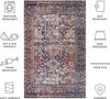 Safavieh Tucson TSN130 Navy / Rust Machine Washable Area Rug