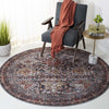 Safavieh Tucson TSN130 Navy / Rust Machine Washable Area Rug