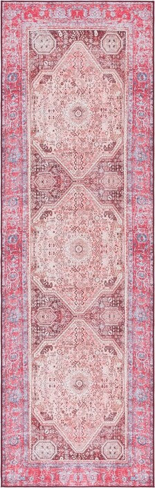 Safavieh Tucson TSN132 Beige / Red Machine Washable Area Rug