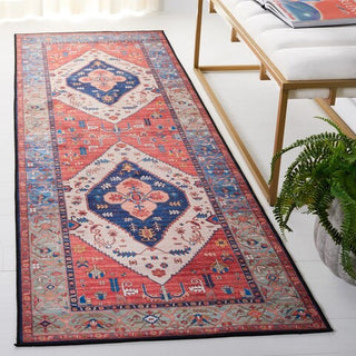 Safavieh Tucson TSN133 Rust / Blue Machine Washable Area Rug