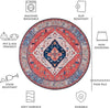 Safavieh Tucson TSN133 Rust / Blue Machine Washable Area Rug