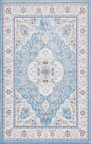 Safavieh Tucson TSN136 Turquoise / Beige Machine Washable Area Rug