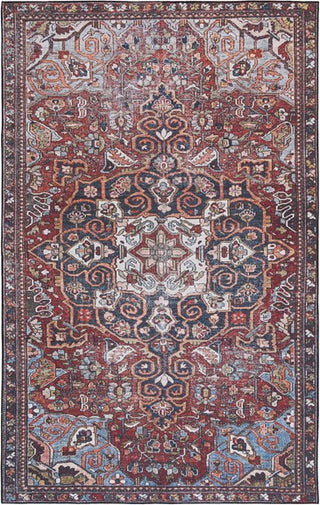 Safavieh Tucson TSN138 Red / Blue Machine Washable Area Rug