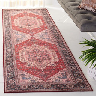 Safavieh Tucson TSN139 Red / Navy Machine Washable Area Rug