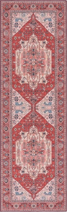 Safavieh Tucson TSN139 Red / Pink Machine Washable Area Rug