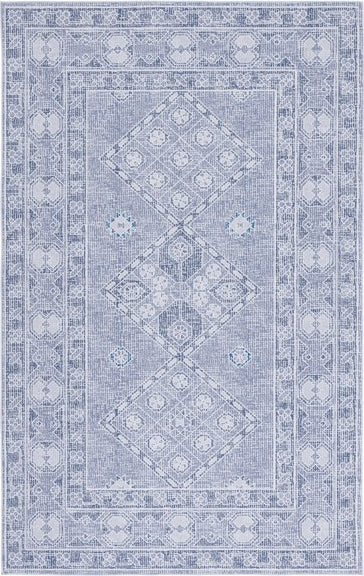 Safavieh Tucson TSN141 Grey / Ivory Machine Washable Area Rug