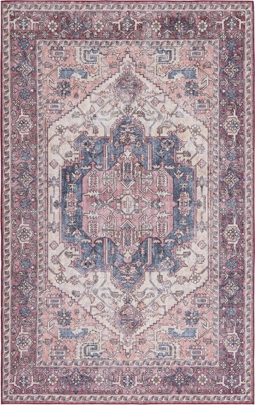 Safavieh Tucson TSN143 Beige / Pink Machine Washable Area Rug