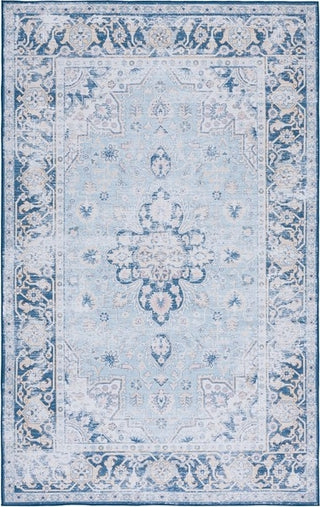 Safavieh Tucson TSN147 Light Blue / Navy Machine Washable Area Rug