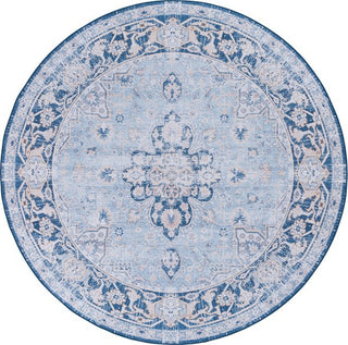 Safavieh Tucson TSN147 Light Blue / Navy Machine Washable Area Rug