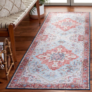 Safavieh Tucson TSN148 Red / Blue Machine Washable Area Rug