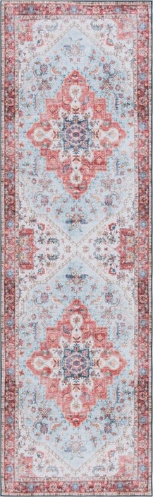 Safavieh Tucson TSN148 Red / Blue Machine Washable Area Rug