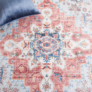 Safavieh Tucson TSN148 Red / Blue Machine Washable Area Rug