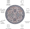 Safavieh Tucson TSN149 Light Blue / Navy Machine Washable Area Rug