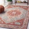 Safavieh Tucson TSN150 Aqua / Rust Machine Washable Area Rug