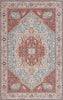 Safavieh Tucson TSN150 Aqua / Rust Machine Washable Area Rug