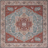 Safavieh Tucson TSN150 Aqua / Rust Machine Washable Area Rug