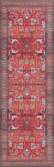 Safavieh Tucson TSN152 Rust / Navy Machine Washable Area Rug