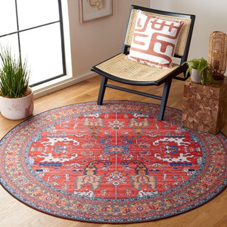 Safavieh Tucson TSN152 Rust / Navy Machine Washable Area Rug