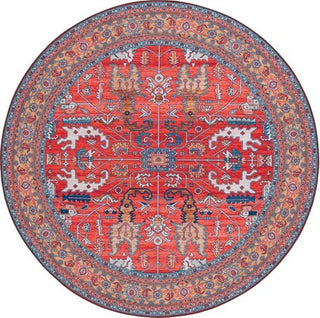 Safavieh Tucson TSN152 Rust / Navy Machine Washable Area Rug