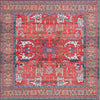 Safavieh Tucson TSN152 Rust / Navy Machine Washable Area Rug