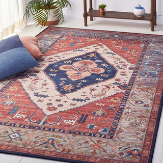 Safavieh Tucson TSN153 Rust / Blue Machine Washable Area Rug