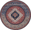 Safavieh Tucson TSN153 Rust / Blue Machine Washable Area Rug